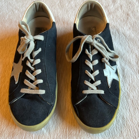 Golden Goose Navy suede Superstar sneakers - Picture 1 of 7